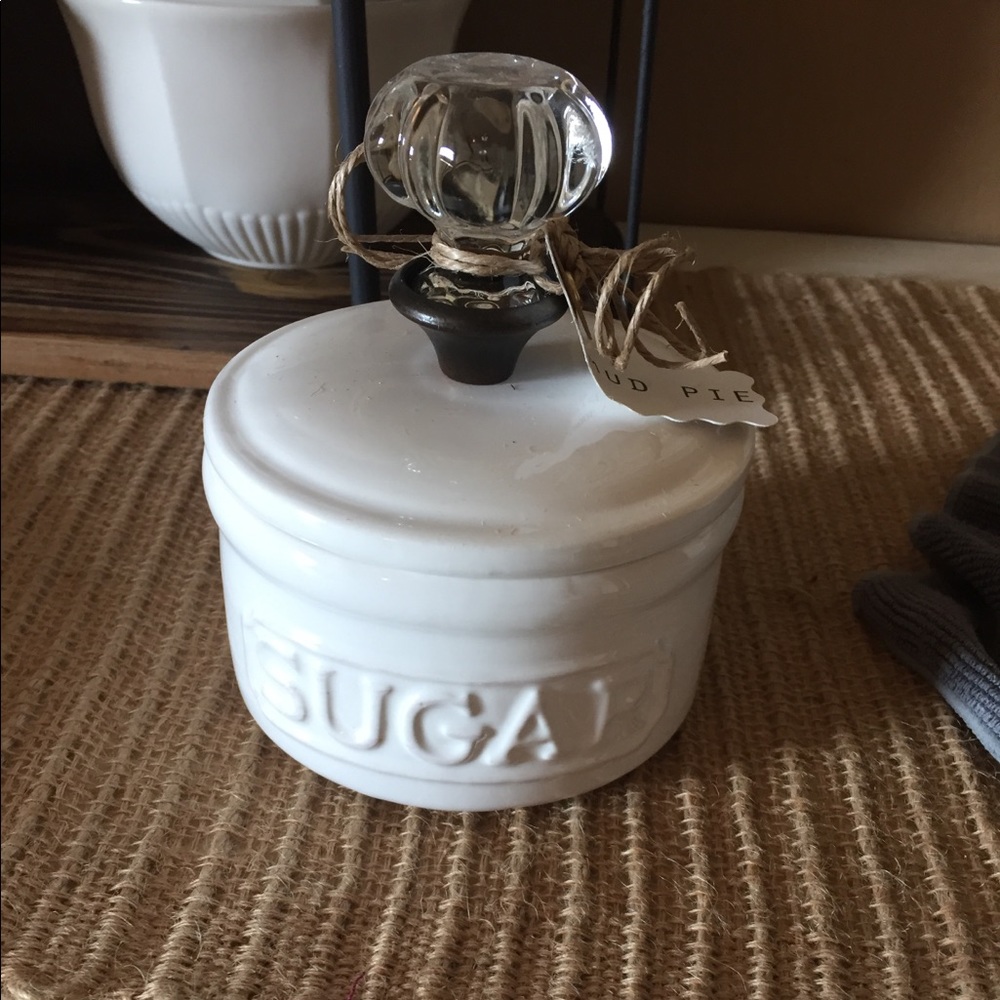 Brand new Mud pie sugar canister